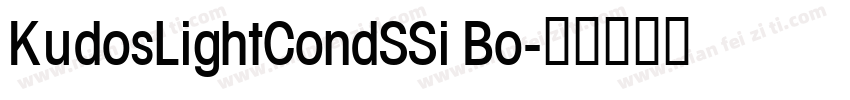 KudosLightCondSSi Bo字体转换